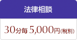 法律相談 30分 5,000円(税別)